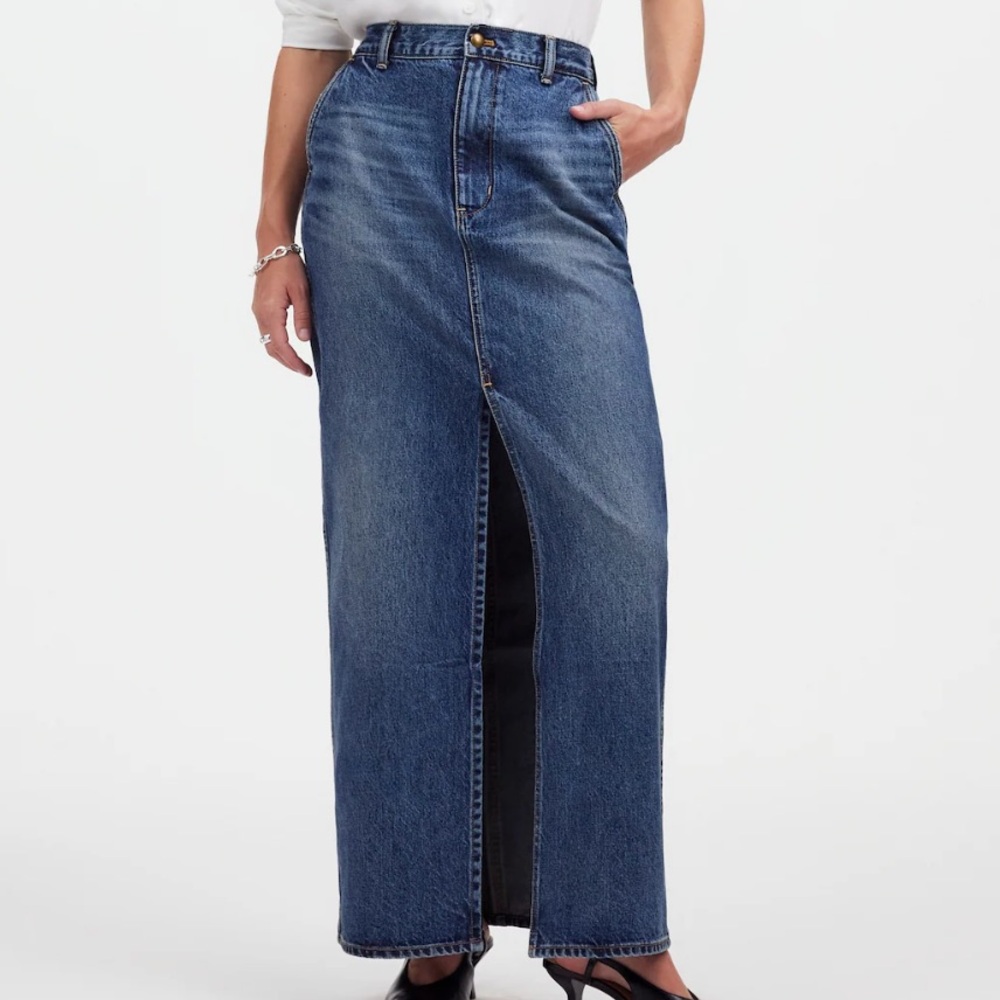 Madewell denim max skirt